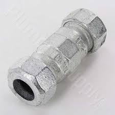 Yes, you can connect galvanized to pvc. Galvanized Compression Fittings Aka Dresser Fittings