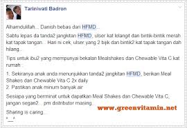 Elak Dan Cegah Penyakit Kaki Tangan Dan Mulut Hfmd Pada Anak Anda Info Kesihatan Shaklee