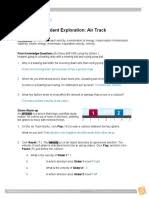 Activity a collision theory gizmos : Air Track Docx Collision Momentum