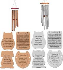 When we receive the item in the mail the poem on the inside of the box was ripped (we wanted to keep that and glad i. Pet Memorial Windchime With Pre Engraved Poem