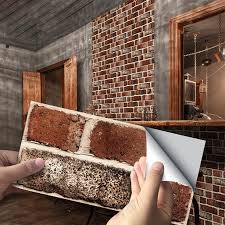 Thin brick back splashes look exceptional in charming country kitchens. Peel Stick Brick Kitchen Backsplash Self Adhesive Wall Tile Stone Design Walmart Com Walmart Com
