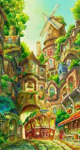 Like Ghibli Paysage Manga Paysage De Dessin Anime Paysage Imaginaire