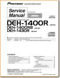 How are you wiring the pioneer deh 1400 to the renault? Pioneer Deh 1400 Rb Automotive Audio On Demand Pdf Download English