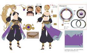 Artstation Chakram Dancer Jung Moon Lim Dancer Classy Women Concept Art