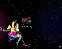 Neon Lamp Space Invaders Retro Games 1280x1024 Wallpaper Watercolor Wallpaper Iphone Iphone Wallpaper Hipster Wallpaper Iphone Summer