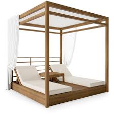 Create a tailored look to your bedroom or guest room with one of the new charming serenta daybed cover sets. Savannah Teak Twin Outdoor Daybed Canopy Set France Son