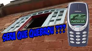 Nokia 3310 broke 100 ton press. Joguei Um Telefone Tijolao Da Janela Quebrou Youtube