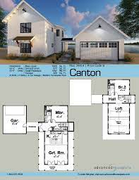 29414 Canton This 1 5 Story Modern Farmhouse Cabin Plan Is Highlighted By A Detached 2 Car Garage With House Plans Farmhouse Farmhouse Plans Farmhouse House