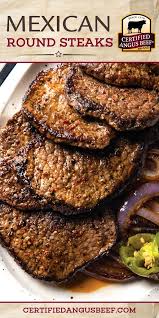 As tender as a filet, but without the price tag. Thinly Sliced Round Steaks Dusted With Mexican Seasoning Are Pan Seared In A Skillet For A He Round Steak Recipes Bottom Round Steak Recipes Thin Steak Recipes