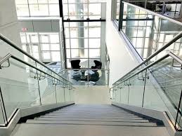 Railings are necessary to help protect any visitors, staff members or residents who come to your development, and their primary purpose is to increase safety. Commercial Stair Railings Demax Arch