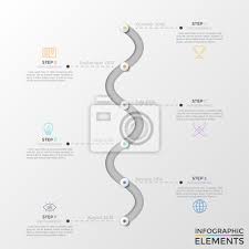 Maybe you would like to learn more about one of these? Curved Vertical Timeline With 6 Round Elements Month And Year Fototapete Fototapeten Jahr Weg Wellig Myloview De