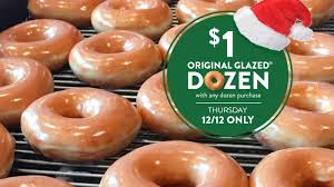 Krispy kreme also released a glazed confetti donut to celebrate this milestone, and it sounds pretty festive. Day Of The Dozens Krispy Kreme Offering Dozen Doughnuts For 1 On December 12 Kfor Com Oklahoma City