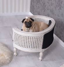 Hundebett Katzenbett Barockbett Hundebett Barock Hundesofa Creme Dogbed Hunde Mops Pug Puglife Pugs Katzen Bett Hunde Bett Hund Sofa