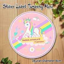 4 lembar, berlaku untuk tiap ukuran. Jual Stiker Label Ulang Tahun Anak Tumpeng Mini Kotak Nasi Bento Edisi Unicorn Di Lapak Tazkia Sticker Bukalapak