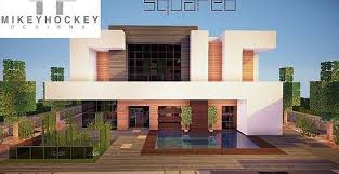 Squared Modern Home Modern Minecraft Houses Minecraft Modern Minecraft House Designs