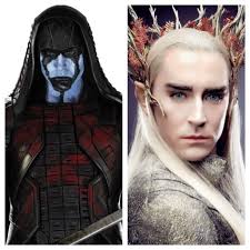 I had no idea Lee Pace played both Ronan from Guardians of the Galaxy and  Thranduil in The Hobbit! : r/pics