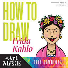 During her life time frida created some 200 paintings, drawings and sketches related to her this website presents only the highlights of the turbulent and painful but colorful life of frida kahlo. Free How To Guide To Drawing Frida Kahlo By Art With Mrs E Tpt