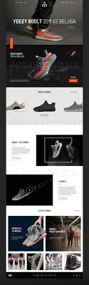 A Design Concept For The Website Of The Adidas Yeezy Brand 웹디자인 프로모션 영감