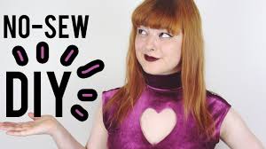 No Sew Heart Cutout Top Make Thrift Buy 28 Youtube