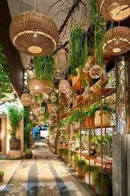 Gorgeous Hanging Bamboo Lamp Design Small Urban Garden Urban Garden Bamboo Lamp