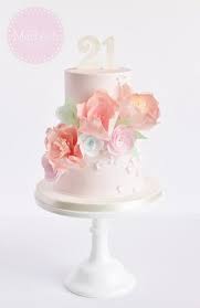 Free for commercial use no attribution required high quality images. Pastel Floral 21st Birthday Cake Cake By The Marbeca Cakesdecor