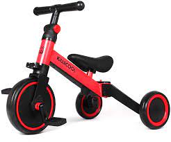 دراجة ثلاثية للأطفال 3 في 1 من كيوي كول للأطفال من عمر 1.5 إلى 4 سنوات  مزودة بـ3 عجلات للأولاد والفتيات : Amazon.ae: ألعاب