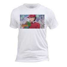 T Shirt Homme Col Rond Olive Et Tom Gardien Captain Tsubasa Manga Cartoon Footba Ebay