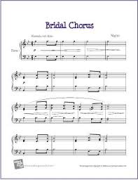 Bridal Chorus Free Sheet Music For Piano Sheet Music Bridal Chorus Piano Sheet Music