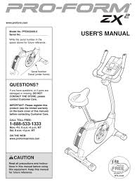 The proform 920s uses a smooth magnetic resistance system that gives you a nice smooth ride at the touch of a button. Proform Zx2 User Manual Pdf Download Manualslib