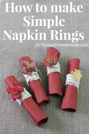 The best for a buck. Simple Diy Napkin Rings And Thanksgiving Tablescape Hoosier Homemade