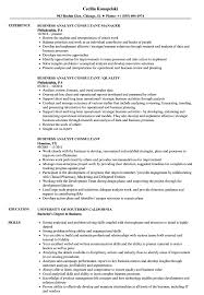 Business Analyst Consultant Resume Samples Velvet Jobs