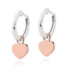 Free shipping on your first order shipped by amazon. Silver And Rose Gold Plated Heart Hoop Earrings 0116062 Beaverbrooks The Jewellers