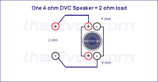 This gives each speaker an 4 ohm impedance. Subwoofer Wiring Diagrams For Two 6 Ohm Dual Voice Coil Speakers