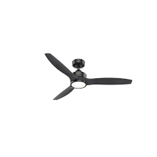Black outdoor ceiling fans with lights. Hunter Park View 52 Integrated Led Matte Black Indoor Outdoor Ceiling Fan At Menards