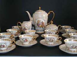 Juego De Cafe De Porcelana De Limoges Tea Pots Coffee Set Chocolate Tea