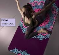 5mm Non Slip Fitness Suede Round Yoga Meditation Mat with Personlized Digital Printing and Custom Logo Print on Backside