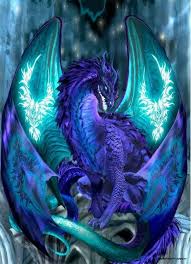 Black And Purple Dragon Wings Purple Dragon With Glowing Wings Fantasy Dragon Dragon Pictures Beautiful Dragon