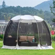 Conner 12x14 screen house gazebo now you can escape to your relaxing hideaway in your own backyard! Camping Screen House Wayfair