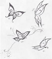 Drawing butterfly silhouette, nature elements. Simple Easy Butterfly Tattoo Designs Tattoo Designs Ideas