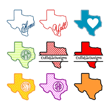 Texas Home State Svg Cuttable Designs