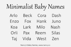 111 Minimalist Baby Names Baby Names Minimalist Baby Baby Boy Names