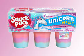 new snack pack unicorn pudding will be