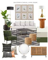 Casual Living Room Design Concept California Casual Living Room Sandringham Interi In 2021 Casual Living Room Design Interior Design Mood Board Casual Living Rooms