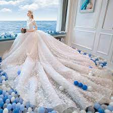 4.7 out of 5 stars 5. Princess Blue Wedding Dress Fashion Dresses