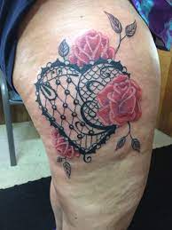 Rose lace design tattoo lace tattoo lace tattoo 50 ideas for tattoo mandala rose thighs beautiful thigh tattoo ideas by dzeraldas jerry kudrevicius from atlantic coast tattoo i totally have an appreciation for the different colors outlines and fine detail this is definitely a fantastic artwork if you really want a jerry s tattoo flash store. Lace Heart With Roses Lace Tattoo Design Rose Heart Tattoo Red Rose Tattoo