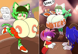 154981 - dead source, suggestive, artist:royaloppai, amy rose (sonic), sonic  the hedgehog (sonic), oc, cat, eulipotyphlan, feline, hedgehog, mammal,  anthro, sega, sonic forces, sonic the hedgehog (series), 2017, 5 fingers,  black nose,