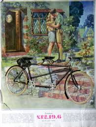 1930s Hercules Tandem Hercules Cycling Art Tandem Bike