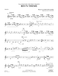 Download and print star wars (main theme) sheet music for violin duet by john williams from sheet music direct. Rey S Theme Violin 1 Atstanton S Sheet Music