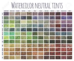 Watercolor Mixing Chart Colors Mixing In Equal Guantities With