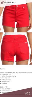 New Hudson Gracie Mid Rise Shorts In 2022 Mid Rise Shorts New Hudson Fashion